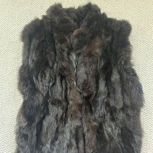Gorgeous Vintage REAL Fur Vest Xs Or Small
